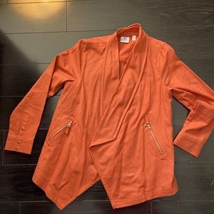 Burnt orange light weight blazer jacket
